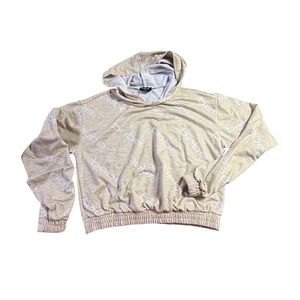 Bebe Pullover Hoodie Sweatshirt Logo Print Athleisure Comfy Medium‎